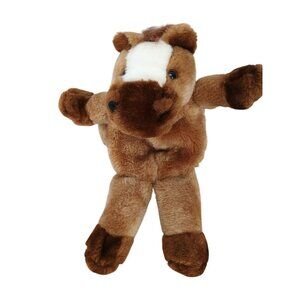 Stuffed Horse Plush Animal‎ Handbag With Zipper By Stella & Max